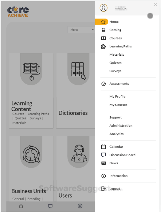 CoreAchieve LMS Small Screenshot 1